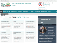 Tablet Screenshot of brijlalhospital.com